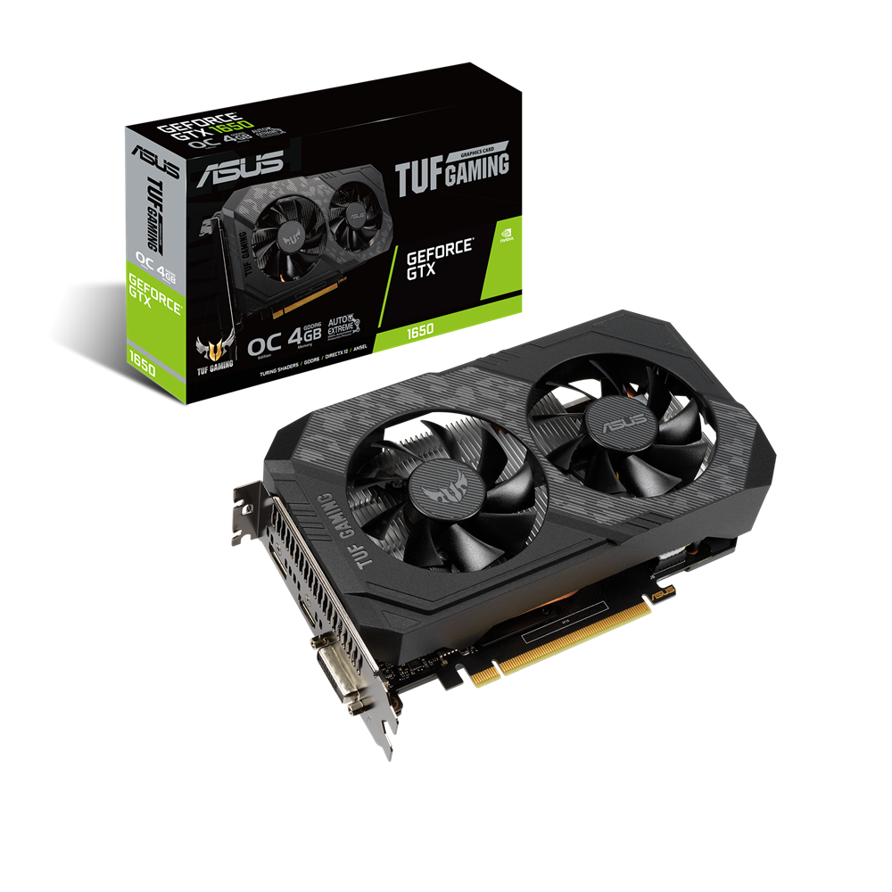 ASUS TUF Gaming GeForce® GTX 1650 OC Edition 4GB GDDR6 - Graphics Card ASUS TUF Gaming GeForce® GTX 1650 OC Edition 4GB GDDR6 - Graphics Card